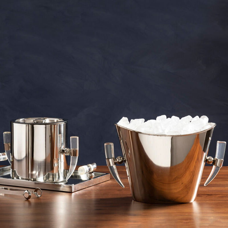 Herne Acrylic Horn Handle Ice Bucket | Mixology
