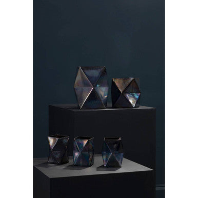 Large Oil Slick Glass Candle Holder | Rambia