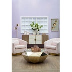 Large Pink Glass Candle Holder | Rambia