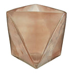 Small Pink Glass Candle Holder | Rambia