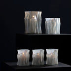 Large Iridescent Glass Candle Holder | Rambia