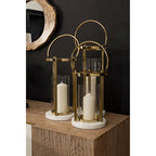 Medium Hurricane Lamp with Handle | Martina