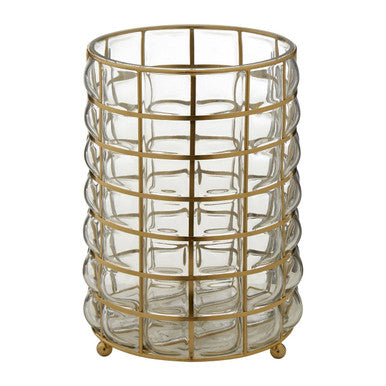 Large Blown Glass Hurricane Lamp | Martina