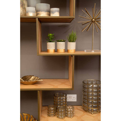 Large Blown Glass Hurricane Lamp | Martina