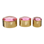 Set of 3 Trinket Boxes with Pink Lids | Nixie