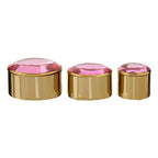Set of 3 Trinket Boxes with Pink Lids | Nixie