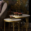 Set of 3 Trinket Boxes with Pink Lids | Nixie