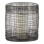 Woven Wire Candle Holder with Glass Insert | Trento