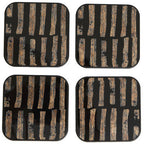 Set of Four Square Black and Gold Coasters | Celina