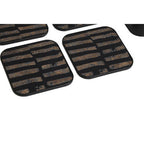 Set of Four Square Black and Gold Coasters | Celina
