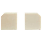 White Marble and Gold Bookends | Sena
