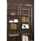 White Marble and Gold Bookends | Sena