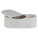 White Marble and Paua Shell Trinket Box | Marella