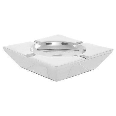 Nickel Finish Square Ashtray | Churchill