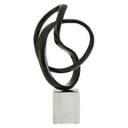 Black Nickel Finish Knot Sculpture | Mirano