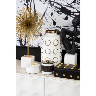 Gold Finish Starburst Sculpture | Mirano
