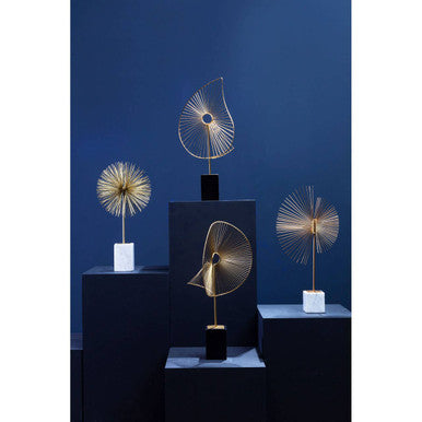 Gold Finish Starburst Sculpture | Mirano