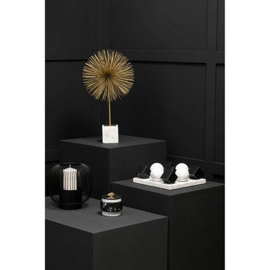 Gold Finish Starburst Sculpture | Mirano
