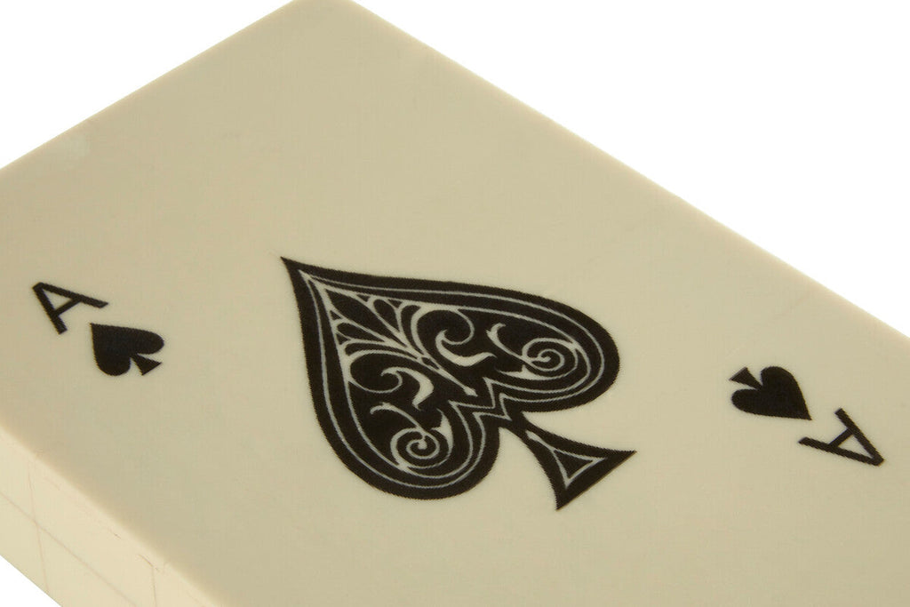Cream Two Section Card Box with Playing Cards | Churchill Games