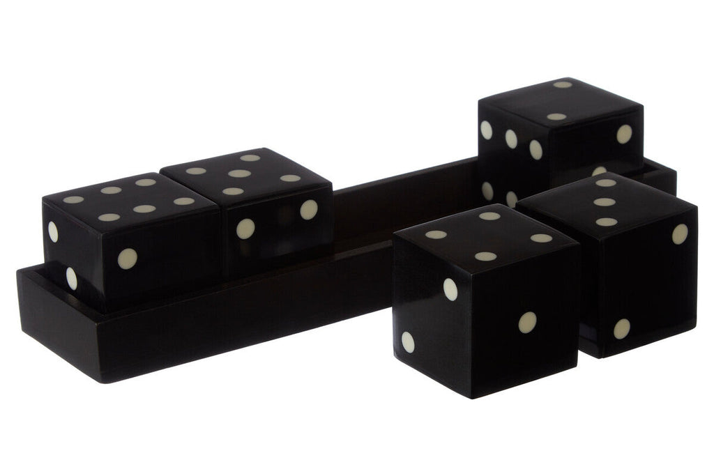 Black and White 5 Dice Set | Churchill Games