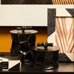 Black and Gold Small Trinket Box | Akola