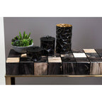 Black and Gold Large Vase | Akola