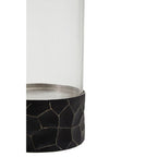 Black and Gold Small Hurricane Candle Holder | Akola