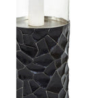 Black and Gold Large Floor Standing Hurricane Candle Holder | Akola