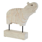 Whitewash Mango Wood Elephant Sculpture | Vena