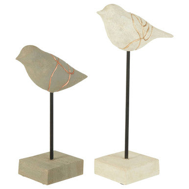 Set of Two Bird Sculptures | Vena