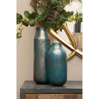Blue Speckled Glass Large Vase | Caris