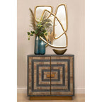 Blue Speckled Glass Large Vase | Caris