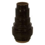 Black Earthenware Vase | Kaga