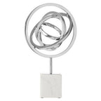 Silver Finish Spiral Sculpture | Mirano