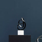 Black Nickel Finish Knot Sculpture | Mirano