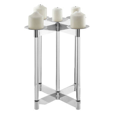 Lucita Silver Candelabra