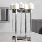Lucita Silver Candelabra