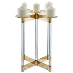 Lucita Gold Finish Candelabra.