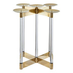 Lucita Gold Finish Candelabra.