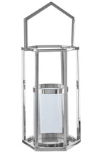 Large Silver Hexagonal Lantern | Herber