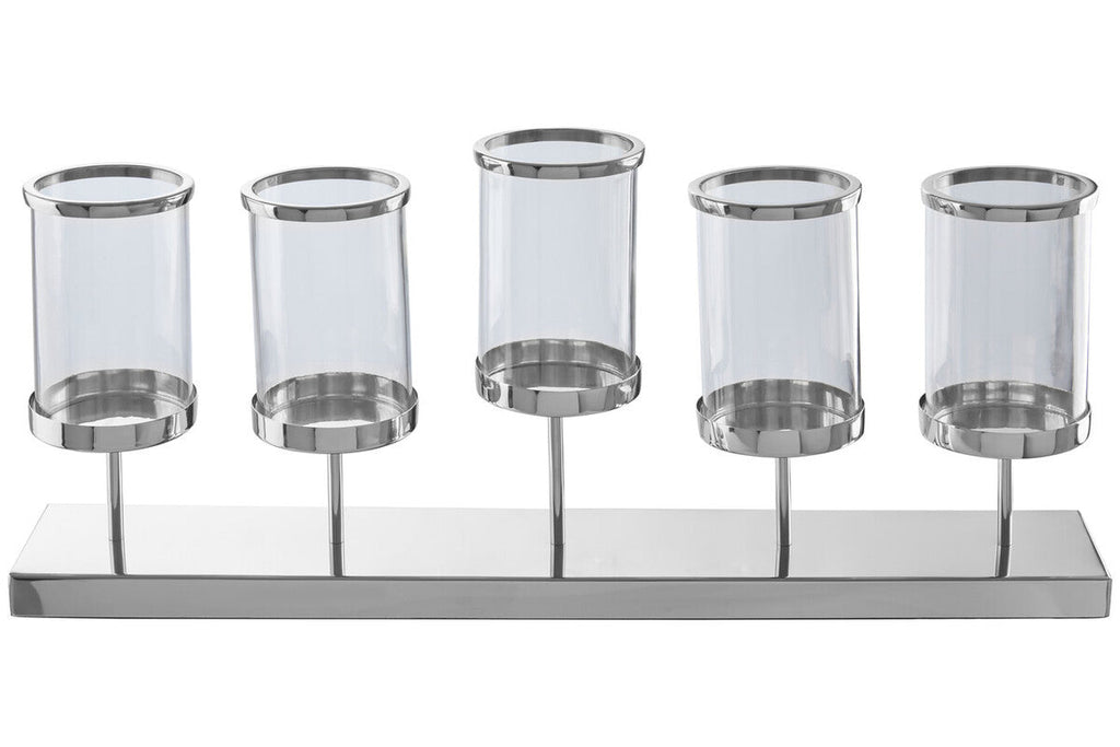 Kensington Townhouse 5 Light Silver Candle Holder.