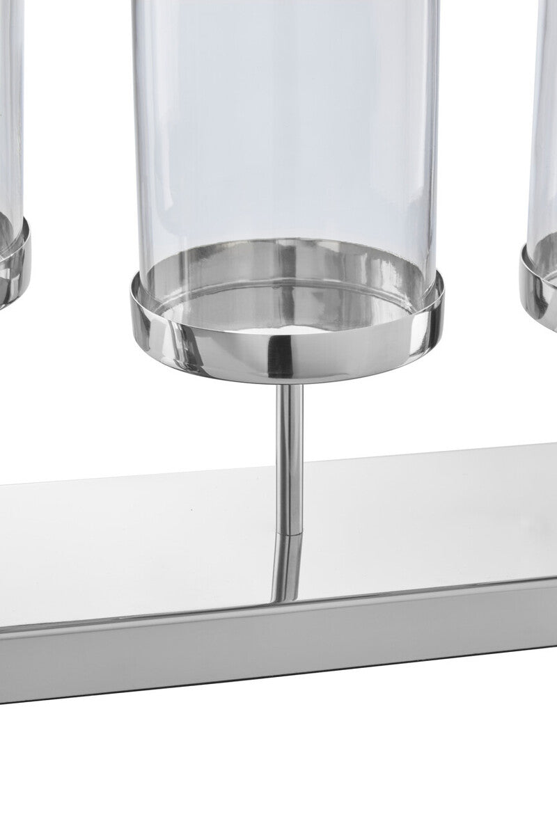 Kensington Townhouse 5 Light Silver Candle Holder.