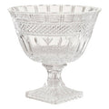 Footed Glass Fruit Bowl | Savita