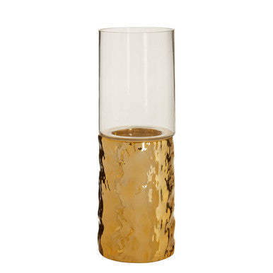 Small Pillar Gold Candle Holder | Martele