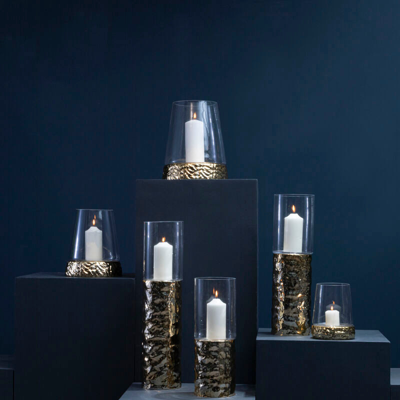 Large Pillar Gold Candle Holder | Martele