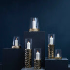 Large Pillar Gold Candle Holder | Martele