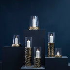Small Pillar Gold Candle Holder | Martele