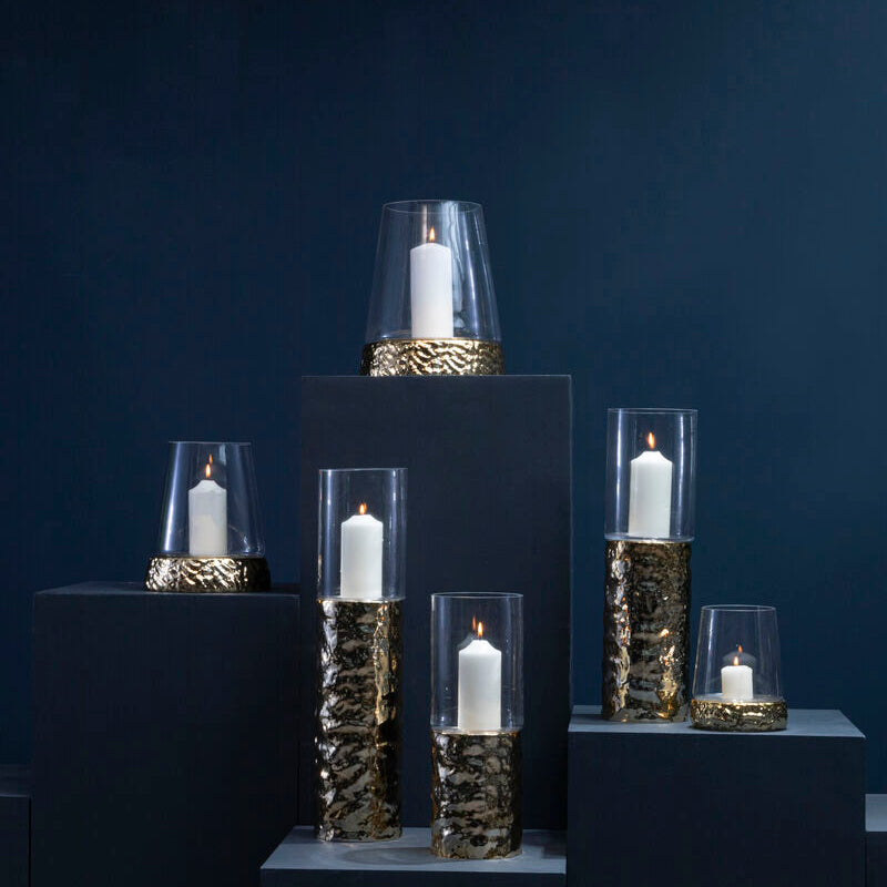 Small Pillar Gold Candle Holder | Martele