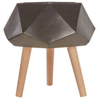 Darnell Small Black Geometric Planter with Legs