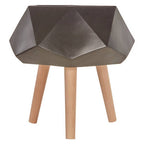 Darnell Small Black Geometric Planter with Legs
